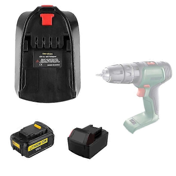 DM18BSC yhteensopiva Dewalt/Milwaukee 18V Li-ion akku muuntaa yhteensopivaksi Bosch PBA -sarjan sähkötyökalujen litiumakkuadapteriksi (FMY)