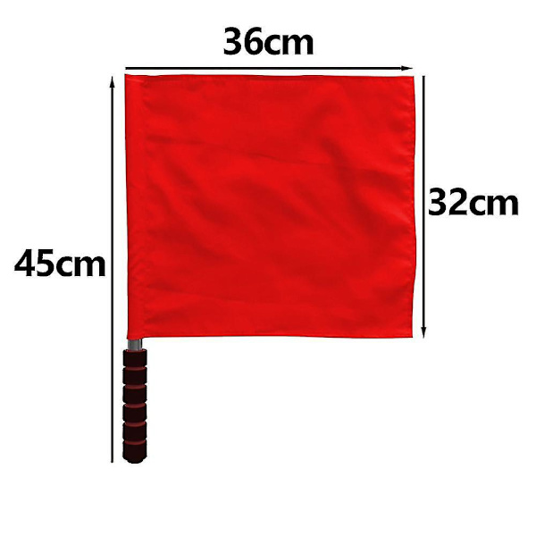 Domarflagga i rostfritt stål, kommandosignalflagga, röd signalflagga, svampgrepp, specialpatrullprestanda (FMY) red