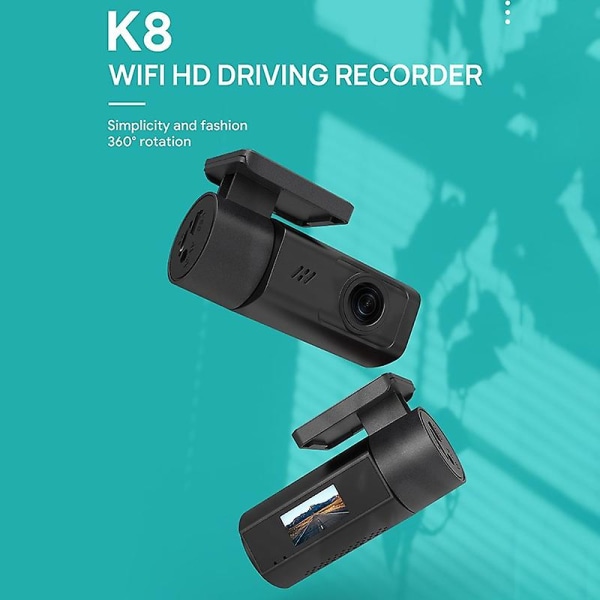 1st USB+ wifi Bil Dvr-kamera Adas Dashcam Rörelsedetektering Loop-inspelning Night Vision Bilkörningsinspelare Dashboard Videoinspelare Videokamera (FMY)