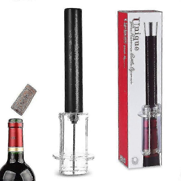 Wino On The Go Vinåbner Sæt Lufttrykspumpe Flaskeåbner Vakuumprop XC  (FMY) 4PCSetplastics