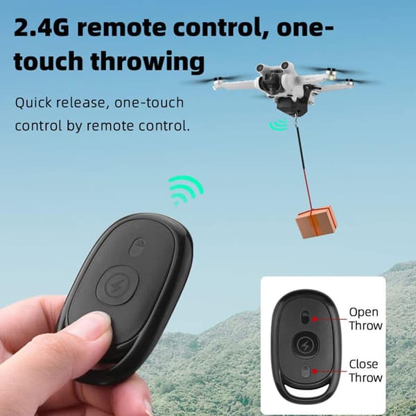 Drone Slipplast Levering Kaster Luftslipp for DJI Mini 3 Pro Mavic 3 (FMY)