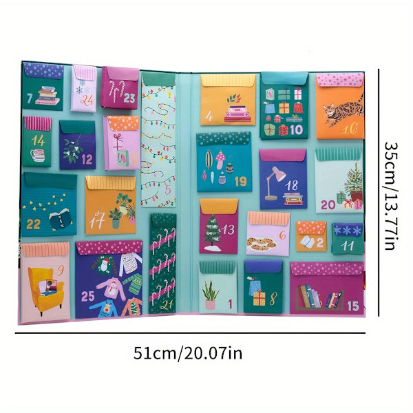 Bokälskares Adventskalender - 25 Dagar med Litterära Gåvor, Papper, Engagerande Nedräkning för Vuxna, Ingen El Behövs, Perfekt för (FMY) Gifts for Book Lovers