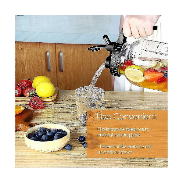 32oz Mason Jar Helle Tutekannelokk - Glasskanne Med Lokk, Brystmelkkanne, Forsegling For Juice, Melk, Kaffe (FMY) BlackTransparent