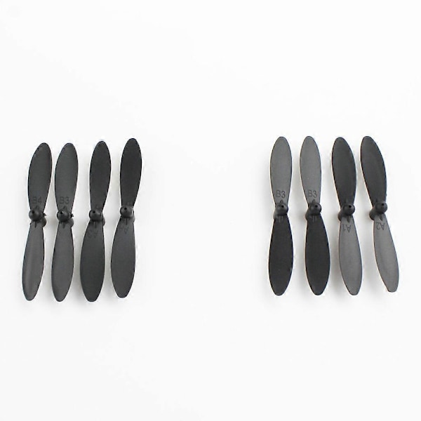 8 stk. CW CCW Bladpropeller til Wltoys XK A110 A120 A130 A380 RC flyvemaskine Reservedele (FMY) Black