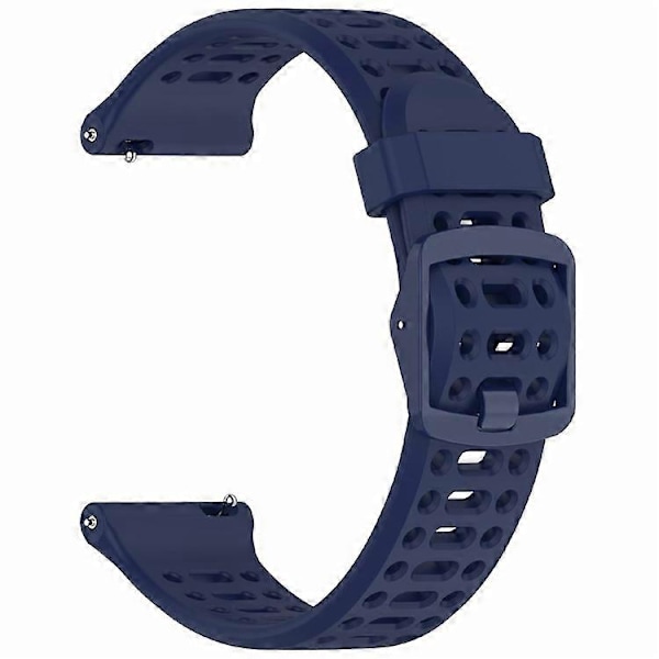 Kompatibel med Coros Pace 2 / Apex 2 / Apex 42mm Silikone Urrem Ensfarvet 20mm Urrem (FMY) DarkBlue