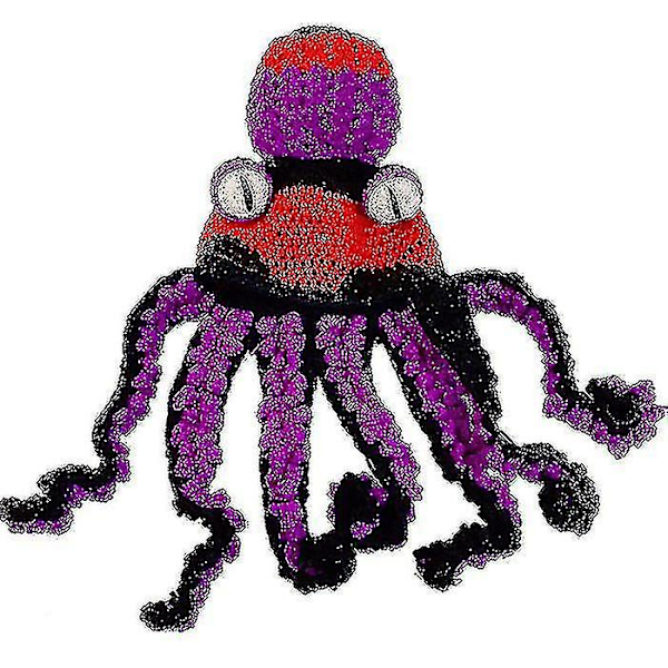 Halloween-hatt Blekksprut-hatt Morsom Hodeplagg Håndstrikket Blekksprutform M  (FMY) black