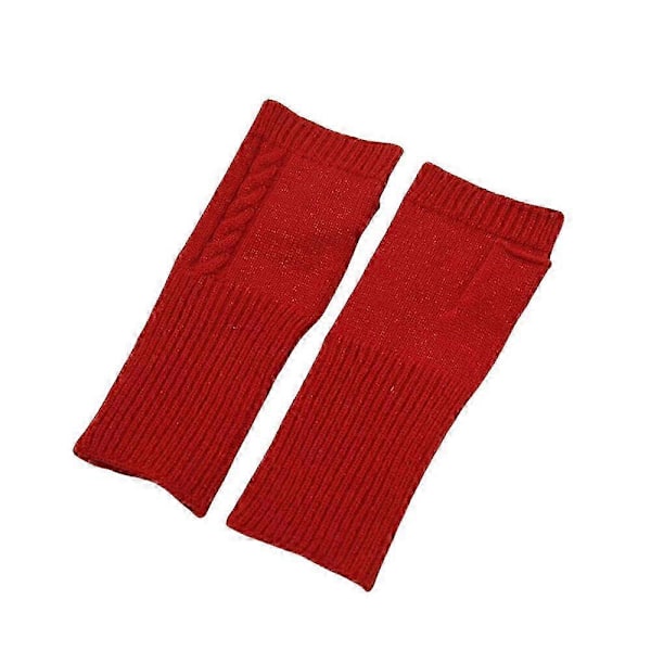 NYA Fabrikslager Cashmere Fingerlösa Vantar Från Turtle Doves (FMY) red