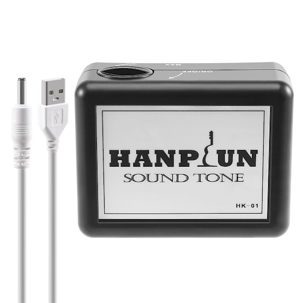 Guitar Tone Completer Sound Opener Simulerer Vibrasjon av Ekte Gitarspill For å Oppnå Fullt Lydbpotensiale -01  (FMY) black