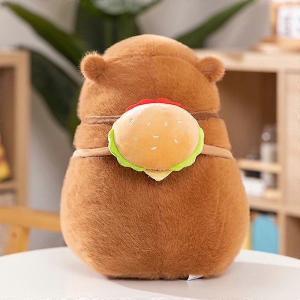 Capybara Serie Plyslegetøj Sjov Cosplay Jordbær Skildpadde Poop Hamburger Bolle Lotus TV Serie 1988 Frugt Mad Dekoration Fyldt Dyr (FMY) a t