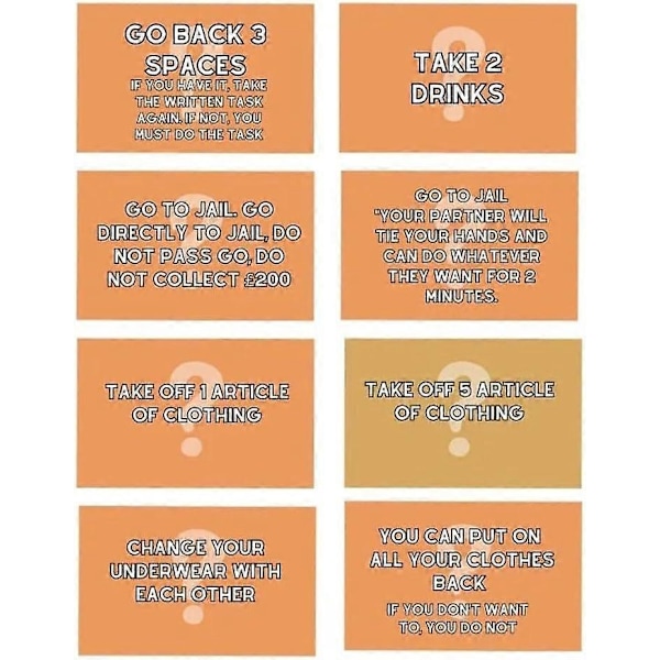 Parspel för Par, Par Adult Opoly Brädspel, Dejtkvällsideér, Intimitetskortlek för Par, Sovrumsspel för Par, Relation (FMY) 3pcs