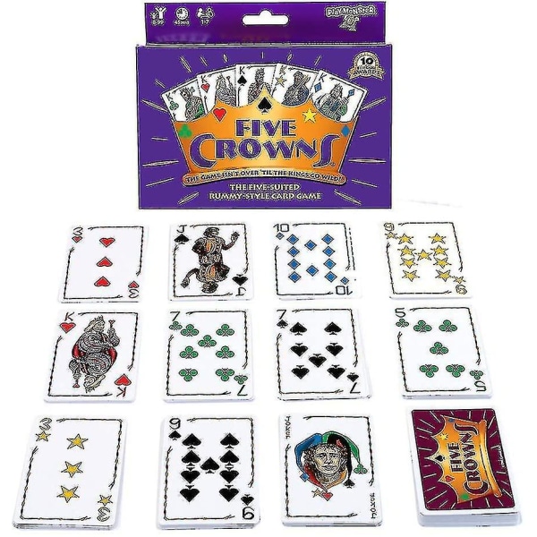 Five Crowns Card Game Familiekortspil - Sjove spil til familiespilaften med børn (FMY)