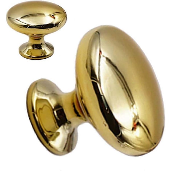 8 Stykker Håndtak Skuffeknott Skap Knotter Dørhåndtak Gull Dørknotter Metall Skap Knotter (25mm*30mm)