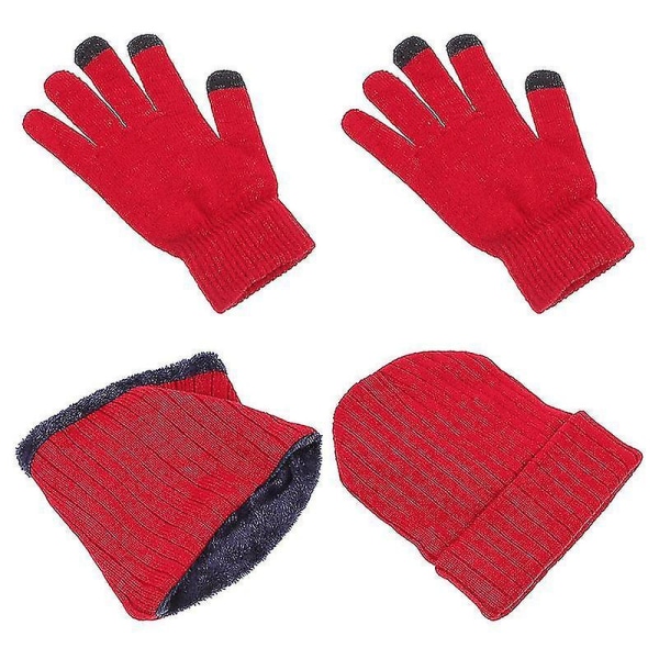 23x17 cm Tørklæder og sjaler til kvinder 1 sæt Varmt tykt tørklæde Vinter Tykke handsker Udendørs vandrestrikke (FMY)