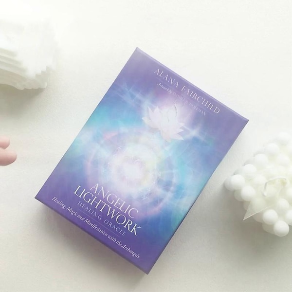 Angelic Lightwork Healing Oracle Card Tarot Family Party Board Game Divination (FMY) Multicolor