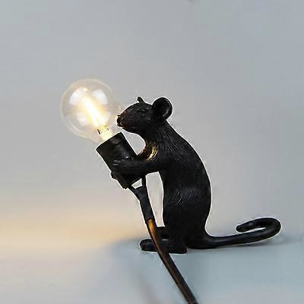 Moderne USB Muse Lampe LED Nattlampe Hjem Rom Skrivebord Nattbordslampe Hjem Rom Dekor Belysning Skrivebordslampe Bordlampe Anheng (FMY) Black B USB Plug