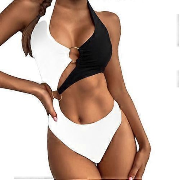 Badedragt, Heldragt, Bikini Badedragt (FMY) black white m