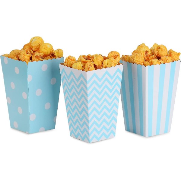 36 st Popcornlådor Treat Boxes Film Popcorn papperspåsar för dessertbord & bröllopsfavoriter (FMY)