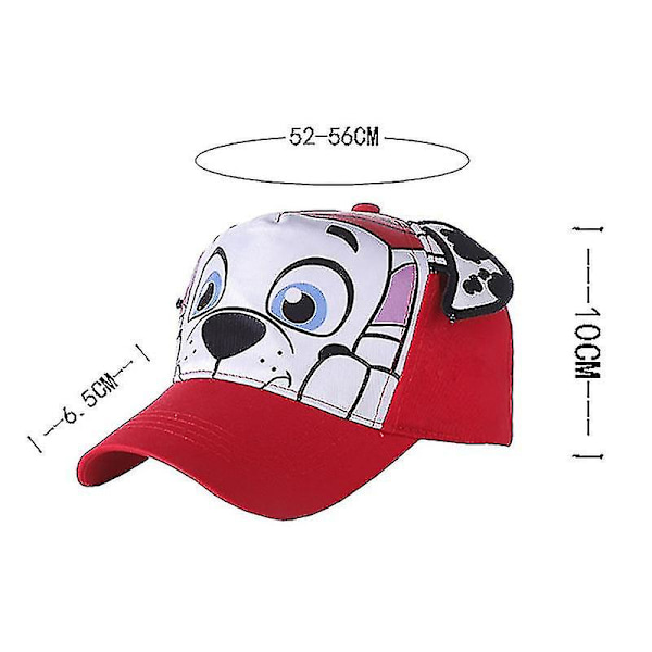 Cartoon Puppy Print Baseball Cap Solhatt Barnens Födelsedagspresent  (FMY) Red