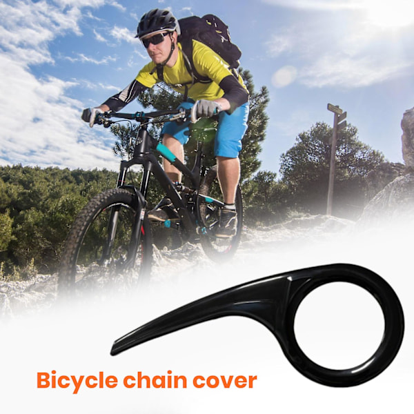 1 Set Cykelkedjeskydd Cykelkedjeskydd Skydd Cykelkedjehjulskydd Cykeltillbehör Black