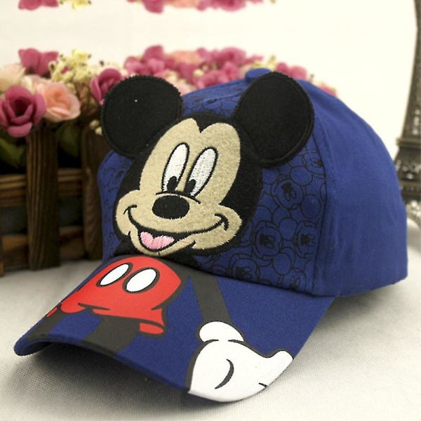 Lasten Mickey Mouse Baseball-lippis Pojat Tytöt Kesä Aurinkohattu (FMY) Blue