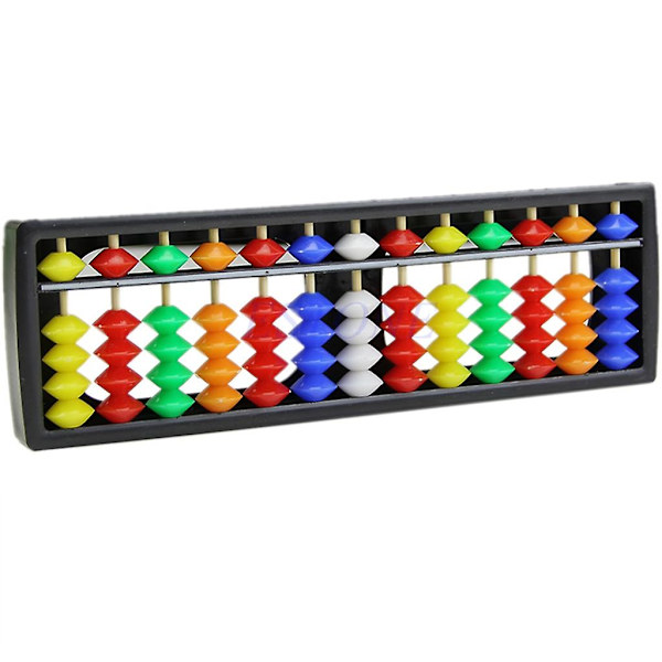 Kätevä aritmeettinen soroban värikkäillä helmillä matematiikan laskentatyökalu Aba (FMY) Multicolor