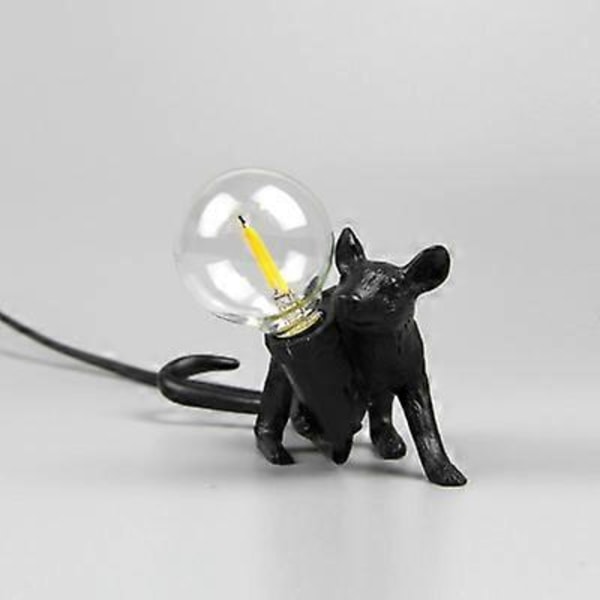 Moderne USB Muse Lampe LED Nattlampe Hjem Rom Skrivebord Nattbordslampe Hjem Rom Dekor Belysning Skrivebordslampe Bordlampe Anheng (FMY) Black C USB Plug