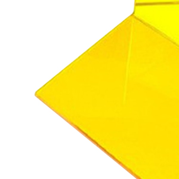 1 Par Bogstøtter Tykkere Skridsikker Transparent Akryl Skrivebords Dekorativ Tung Bogende Til Studerende Kontor L-Formet (FMY) Yellow
