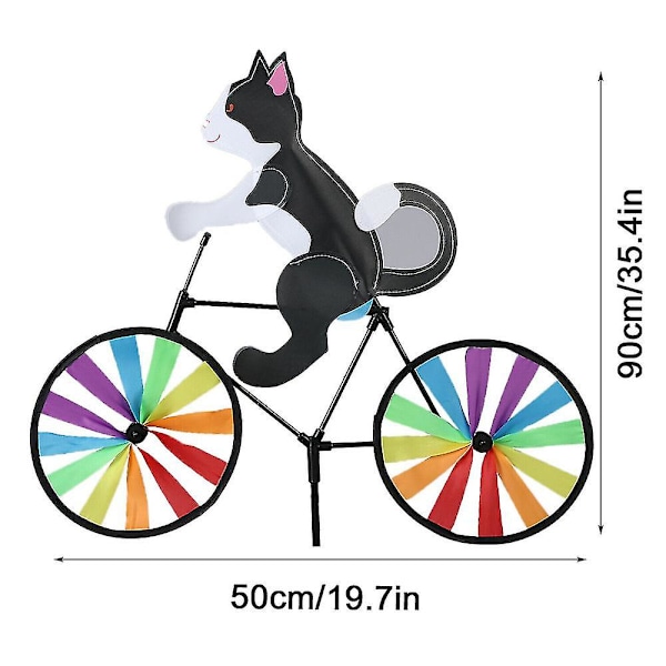 Vindkraftverk Leksak Trädgård Vind Spinner Kvarnar Katt Hund Cykel Regnbåge Vindhjul Vindkraftverk Utomhus Leksak Dekor  (FMY) Dog