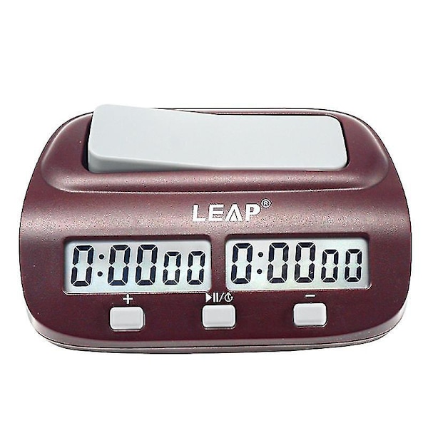 Leap Skakur, Digital Skaktimer & Spiltimer, 3-i-1 Multifunktionel Bærbar Professionel Ur (FMY) As shown