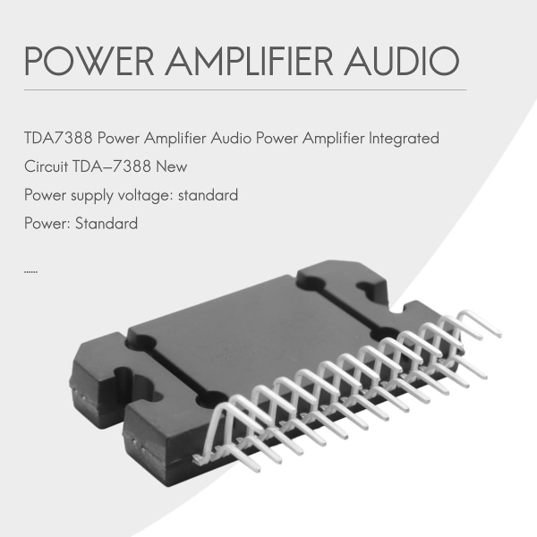 Tda7388 Amplifier Audio Amplifier Integrated Circuit Tda-7388 New (FMY) black