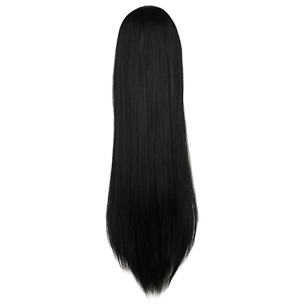 Wekity 80cm Vacker Charmig Cosplay Rak Hår Peruk, Svart, wz-1238  (FMY)