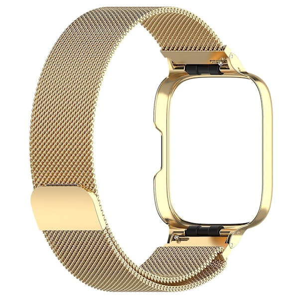 For Xiaomi Redmi Watch 3 Active/Watch 3 Lite Rustfritt Stål Milanese Remm Bytt Håndleddsbånd med (FMY) Gold Style C Xiaomi Redmi Watch 3 A
