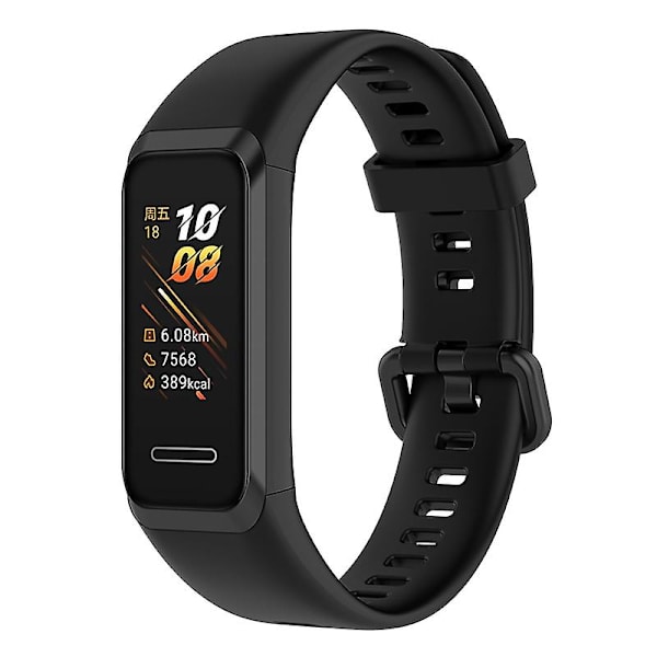 Huawei Watch Band 4 (ADS-B29) -rannekkeen vaihto säädettävä silikoninen ranneke (FMY) Black Type C Huawei Watch Band 4