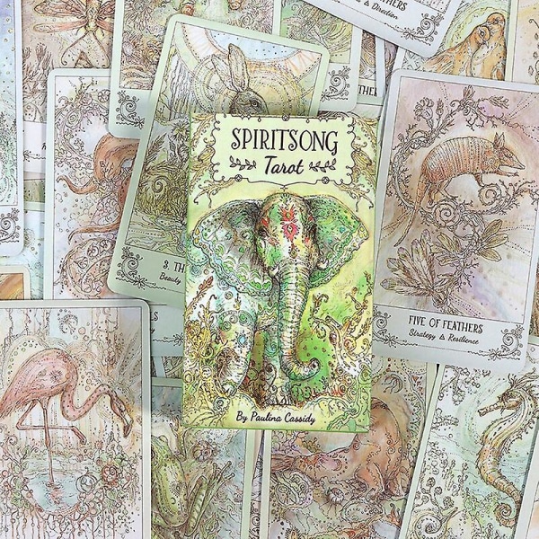 Spirit Song Tarot -kortit englanniksi, lautapeli ennustamiseen ja profetiaan, moninpeli (FMY)