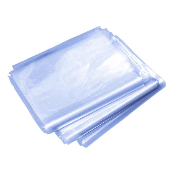 100 pcs heat shrink film clear pvc shrinkable packaging wrap sealing protector  (FMY)