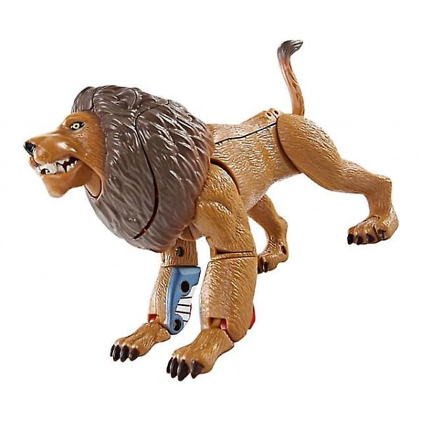 Pedagogisk Transform Djur Robot Action Figur Leksak Gåva För Barn Småbarn Djurfigurer Modell Transformation Toy (FMY) Lion