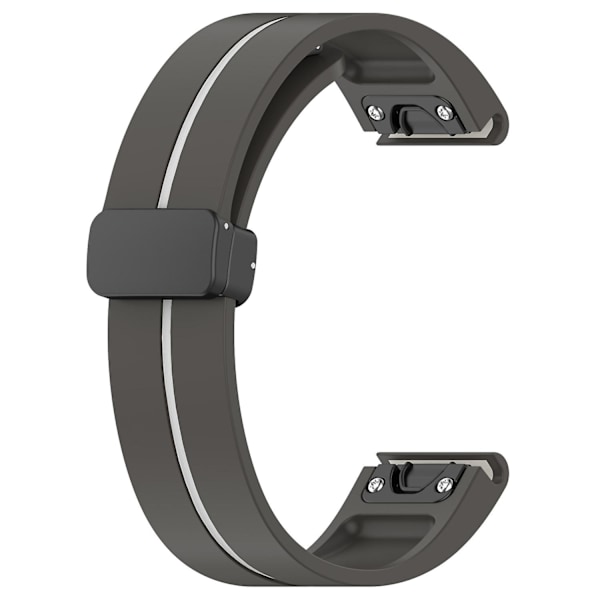 Urklokkebånd i svart spenne med dobbel farge for Garmin Tactix 7 Pro/Fenix 7X/6X/6X Pro/5X Plus 26 mm (FMY) Multicolor Style C Garmin Tactix 7 Pro