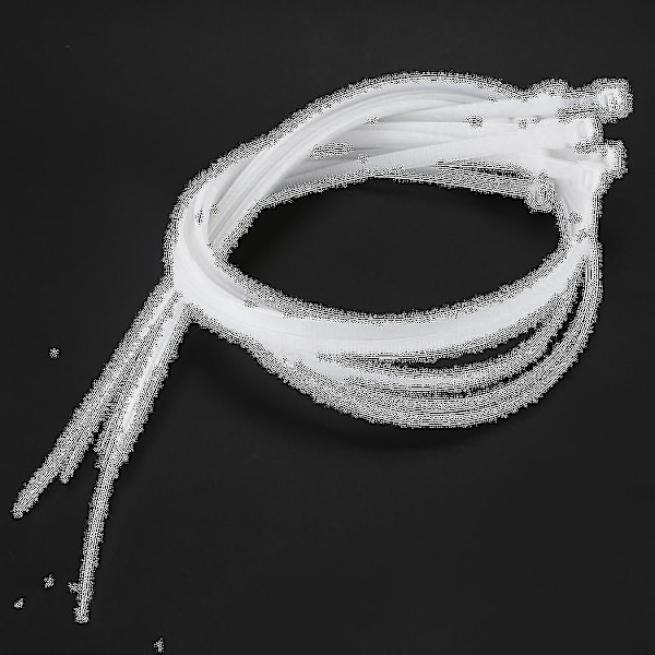 20x Ekstra Lange 76cm Kabelbinder Hvite Zip Wraps (FMY)