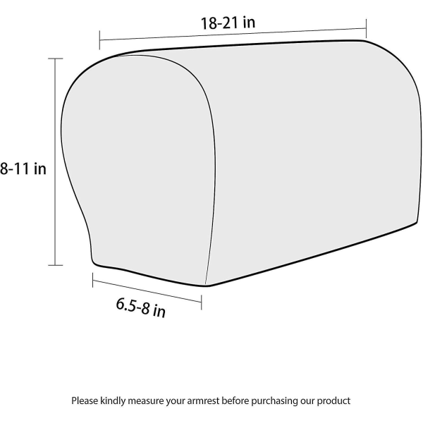 Nojatuolin käsinojasuojukset, joustavat sohvan käsinojasuojat, käsinojien suojukset tuoleille (FMY) Cream