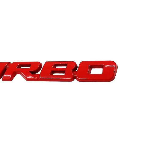 3d bilstyling metall turbo bokstäver emblem klistermärke bakre baklucka badge dekor (FMY)