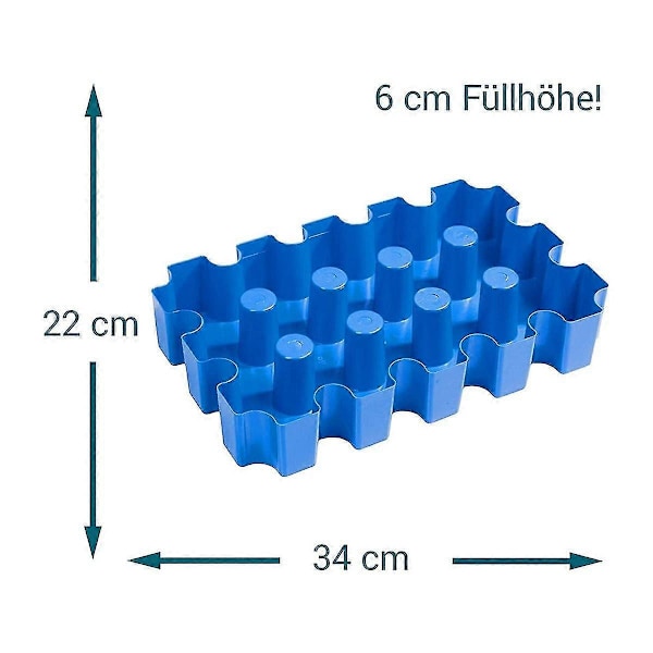 Ölback Isblock, Öl Kylare Isbitsbricka för Ölbackar Presentidé för Öldrickare (FMY) Blue