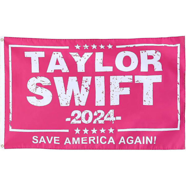 150x90cm Taylor Swift Banner, Taylor 2024 Flag Musikerflaggor för Rum College Sovsal Sovrum (FMY) pink