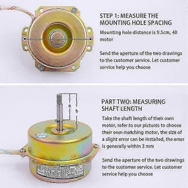 1 stk. Badeværelsesventilationsventilator Motor til YYHS-40 JS (FMY) Macroaxis