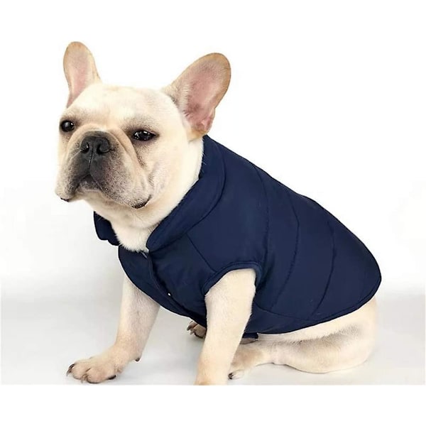 Vinterjacka för Hundar Vetement Chien Jacka Varm Vinterfodrad Jacka Fransk Bulldog Pug Hundkläder Väst (storlek XXL)  (FMY)