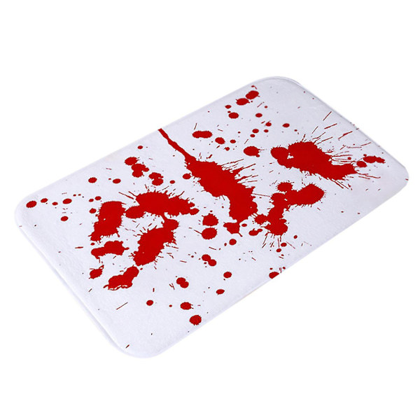 Kuumat kylpymatto-ovimatto Pelottava kauhu tyyli Halloween-koriste Verinen jalka (FMY) B