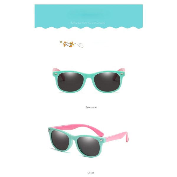 Fleksible gummipolariserte solbriller for barn (FMY)