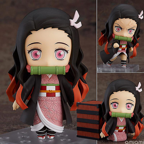 Demon Layer Kamado Nezuko Mini Figur Dukke Legetøj Skrivebordsdekoration Højde 10cm  (FMY)