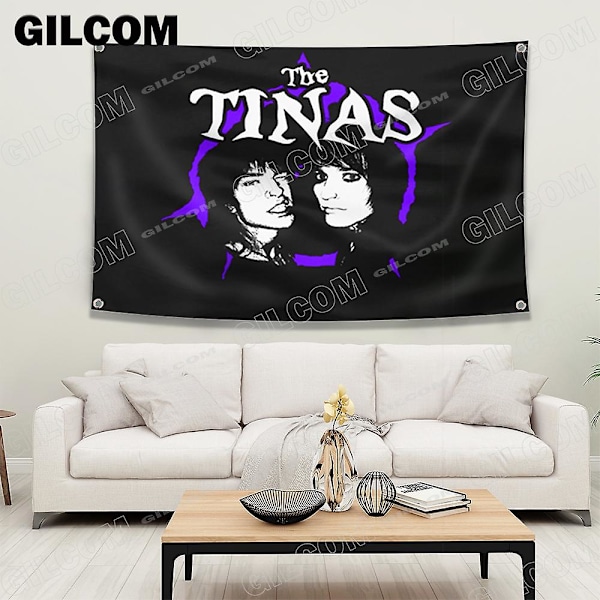 Jake och Johnnie Flagg Affisch The TINAS Polyester Tryckt med Mässingsöljetter Gobeläng Banner för Vägg Rum Heminredning  (FMY) as the picture22996 60 x 90cm