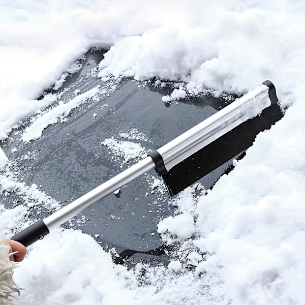 Teleskopisk Multifunksjonell Snøskuffe - Fjern Snø fra Frontruter og Vinduer Effortløst med Utvidbar Håndtak og Ergonomisk Grep - (FMY) shovel snow+snow clearing