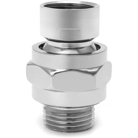 Brusearmsforbinder, Bruseadapter Justerbar Messing Kugleled G1/2 Krom (FMY)